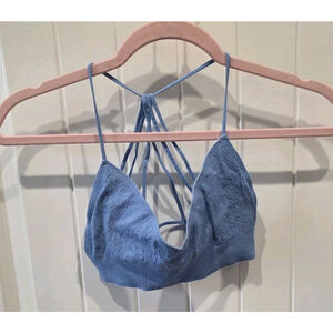 Free People Movement Bralette Multi Strap Light Blue Design Size XS/ S NWOT
